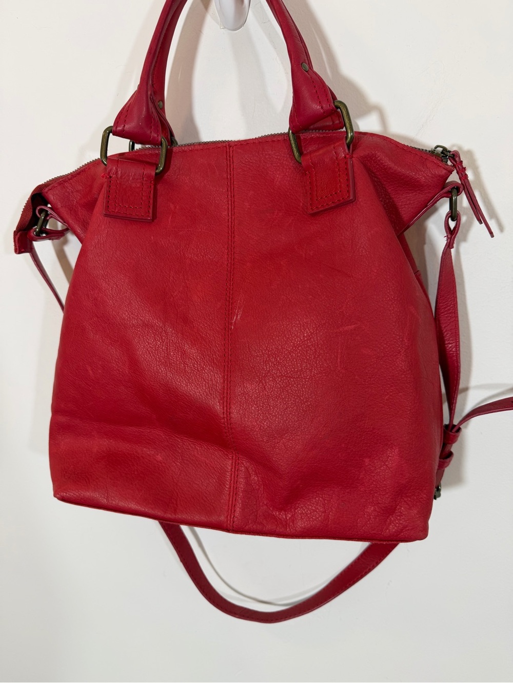 American Leather Co Jamestown Tote in Cherry - Picture 7 of 16
